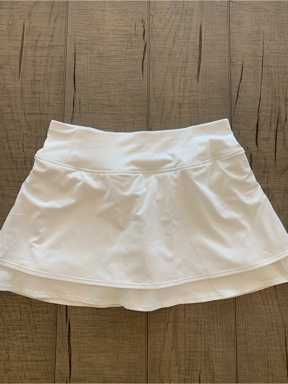 Athleta White Skort with Mesh Built in Shorts